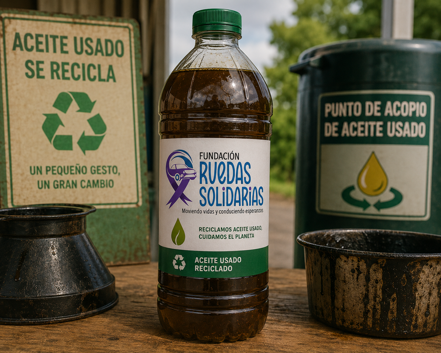 Aceite usado reciclado